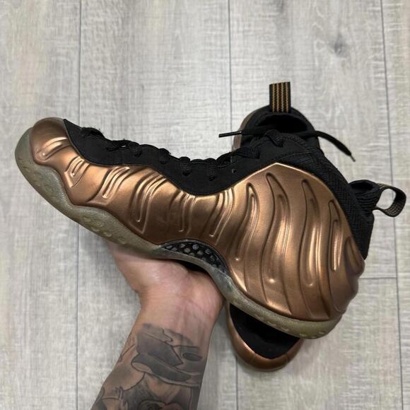 Nike Air Foamposite One Copper Gold Black Sneakers 314996-007 Size 8 Men main image 9
